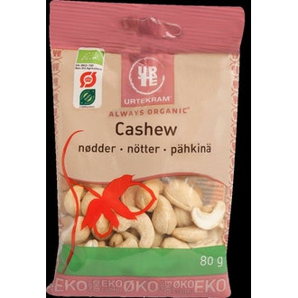 Urtekram Cashewpähkinä 80g luomu