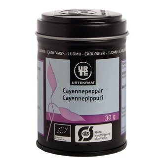 Urtekram cayennepippuri 30g luomu