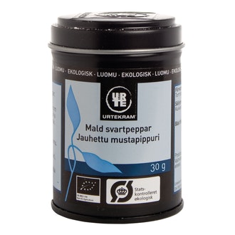 Urtekram jauhettu mustapippuri 30g luomu