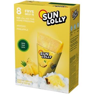 Sun Lolly 8x60ml/65g Pakasta itse mehujää Ananas