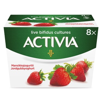 Danone Activia 8x125g mansikkajogurtti