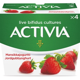 Danone Activia Mansikkajogurtti 4x125g