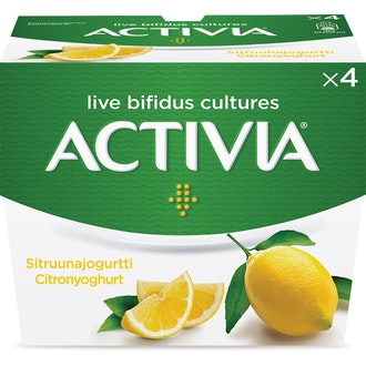Danone Activia Sitruunajogurtti 4x125g