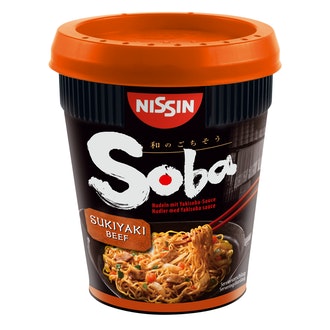 Nissin SOBA Cup nuudeli Sukiyaki beef 89g