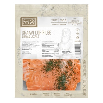 SJØ graavilohifilee viipaleet 150g