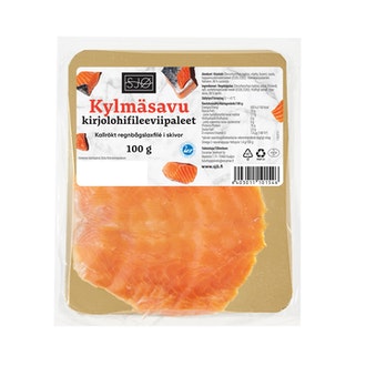 SJØ kylmäsavukirjolohifilee viipaleet 100g vak