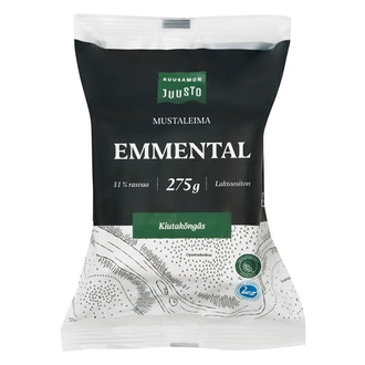 Kuusamon juusto emmental mustaleima 275g