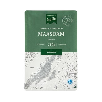 Kuusamon Maasdam viipalejuusto 230g