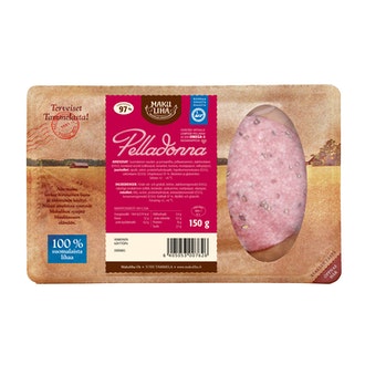 Makuliha pelladonna leikkele 150g siivu
