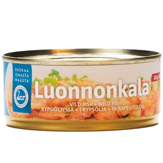 Pielisen Kalajaloste Luonnonkala rypsiöljyssä 160g/120g