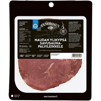 Tamminen naudan ylikypsä savusaunapalvileikkele 140g