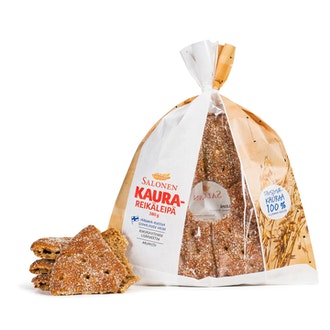 Perheleipuri Salonen Kaurareikäleipä 380 g kauraleipä, halkaistu