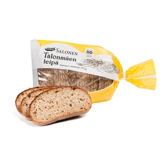 Perheleipuri Salonen Talonmäen ruisvehnäleipä 450g rukiinen vehnäleipä siivutettu