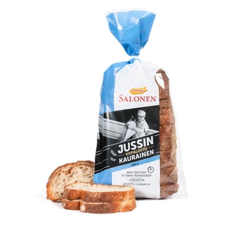 Perheleipuri Salonen Jussin viipaloitu kaurainen 400 g sekaleipä, viipaloitu