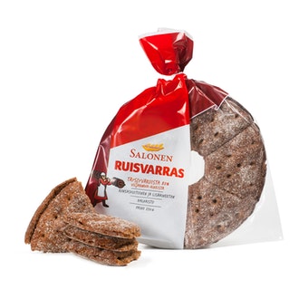 Perheleipuri Salonen Ruisvarras 230g ruisleipä, halkaistu