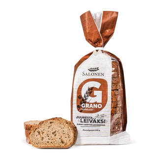 Perheleipuri Salonen Grano viipaloitu moniviljaleipä 400 g moniviljaleipä, viipaloitu