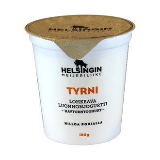 Helsingin meijeriliike luonnonjogurtti 180g tyrni