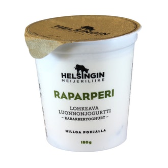 Helsingin meijeriliike luonnonjogurtti 180g raparperi