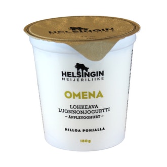 Helsingin meijeriliike luonnonjogurtti 180g omena