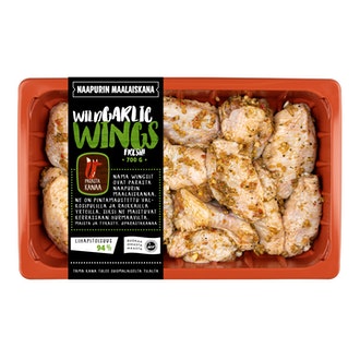 Naapurin Maalaiskanan wings, wild garlic 700g