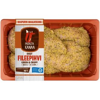 Naapurin Maalaiskanan ohutfileepihvi Green & Crispy 650g
