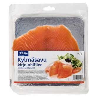 Lerøy viipaloitu kylmäsavustettu kirjolohifilee 80g