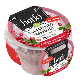 Fresh Hetki tuorepuuro puolukka-chia 160g