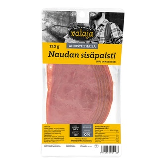Vataja naudan sisäpaisti 120g siivutettu