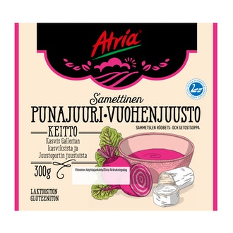 Atria Samettinen punajuuri-vuohenjuustokeitto 300g