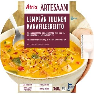 Atria Artesaani Lempeän Tulinen Kanafileekeitto 340g