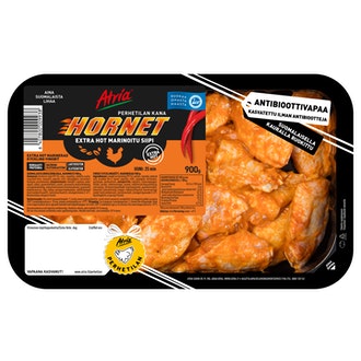Atria perhetilan kana hornet extra hot marinoitu siipi 900g
