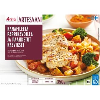 Atria Artesaani Kanafileetä Paprikavoilla ja Paahdetut Kasvikset 350g