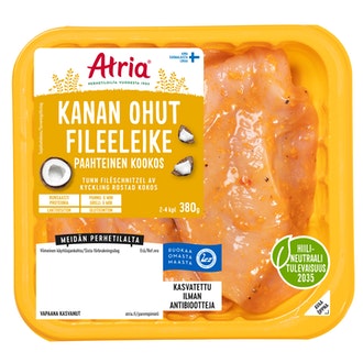Atria Kanan Ohut Fileeleike Paahteinen Kookos 380g