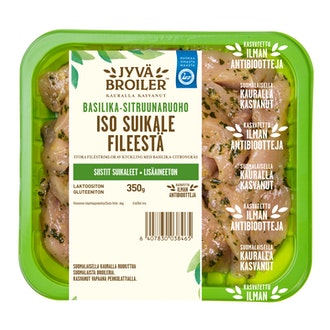 Jyväbroiler Iso Suikale Broilerin Fileestä Basilika-Sitruunaruoho 350g