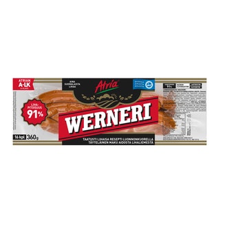 Atria Werneri luonnonkuorinakki 360g