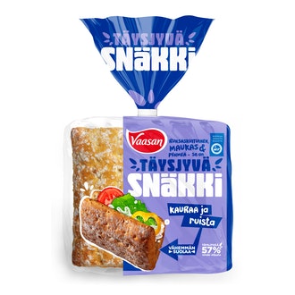 Vaasan snäkki täysjyvä kaura-ruis 6kpl/360g