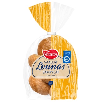 Vaasan vaaleat lounassämpylät 6kpl/300g