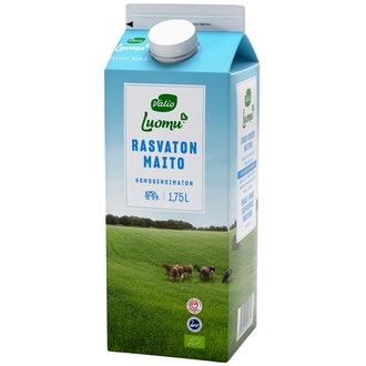 Valio Luomu™ rasvaton maito 1,75 l