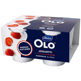 Valio Gefilus® OLO™ jogurtti 4x125 g mansikka laktoositon