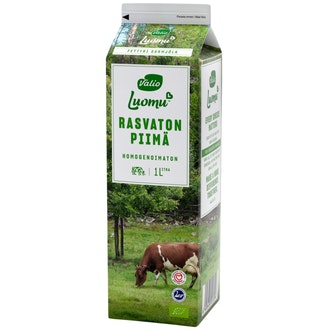 Valio Luomu™ rasvaton piimä 1 l