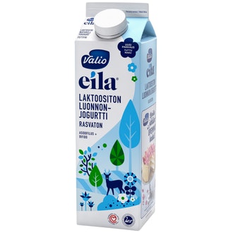Valio Eila luonnonjogurtti 1 kg rasvaton laktoositon