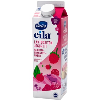 Valio Eila jogurtti 1kg vadelma-granaattiomena laktoositon