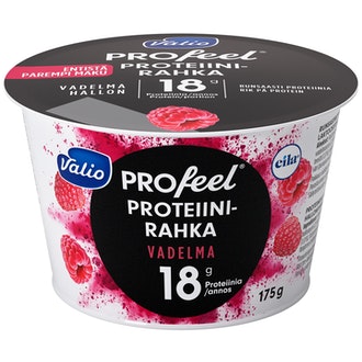 Valio PROfeel® proteiinirahka 175 g vadelma laktoositon