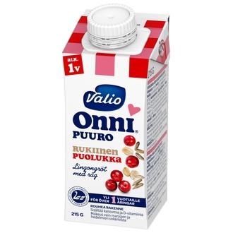 Valio Onni Rukiinen Puolukkapuuro 215 G Uht