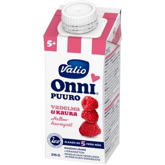 Valio Onni vadelma-kaurapuuro 215 g UHT
