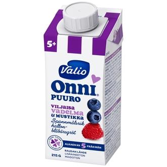 Valio Onni vadelma-mustikkapuuro 215 g UHT