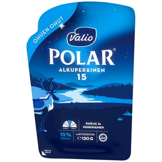 Valio Polar® Alkuperäinen 15 % ohuen ohut e130 g viipale