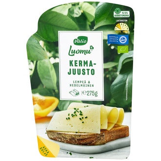 Valio Luomu™ kermajuusto e275 g viipale