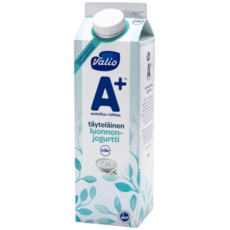 Valio A+™ luonnonjogurtti 1 kg täyteläinen laktoositon
