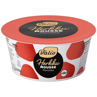 Valio Herkku mousse 100 g mansikka laktoositon